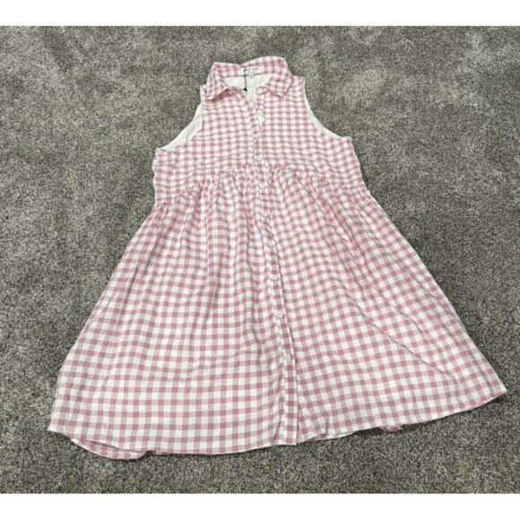NWT Clara Pink Gingham Dress Checkered Cute Summer Medium - Picture 1 of 5